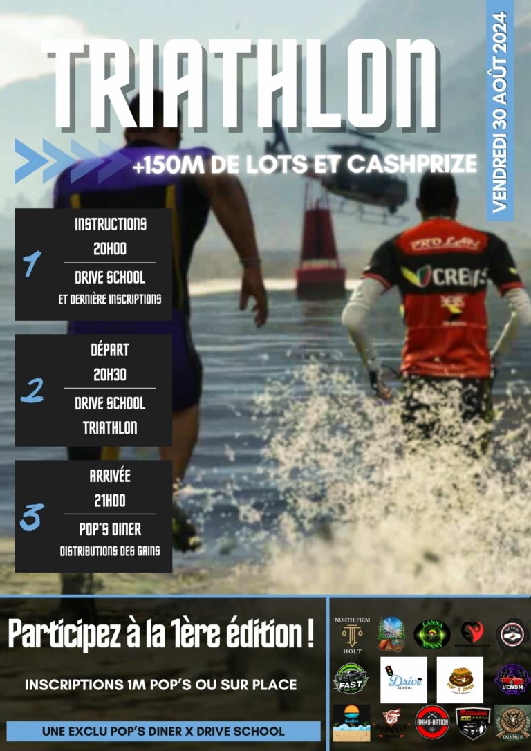 Affiche évènement sur un jeu vidéo